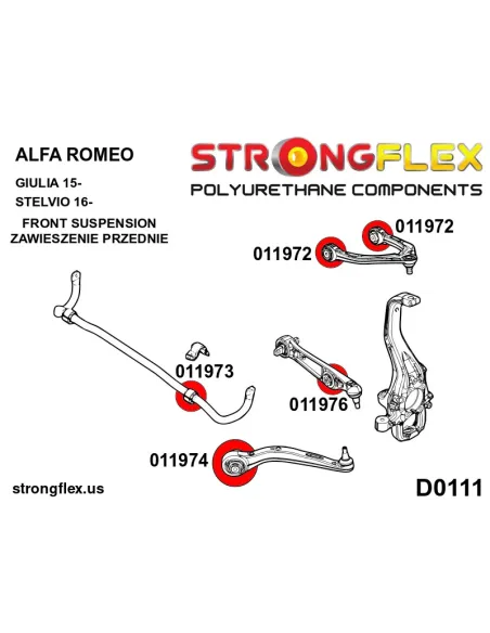 011974A: Front lower wishbone bush – front SPORT