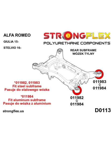 011983A: Rear subframe - front bush SPORT
