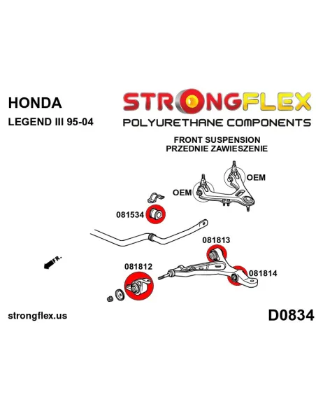 086228A: Full suspension bush kit SPORT