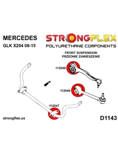 116276A: Front suspension bush kit SPORT 2