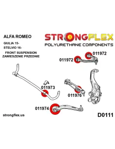 016252A: Front suspension bush kit SPORT 2