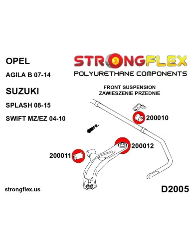200010B: Front anti roll bar bush