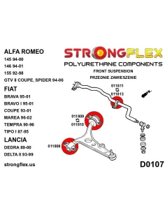 016255A: Front suspension bush kit SPORT 2