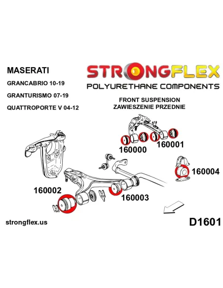 160002A: Front lower wishbone bush – front SPORT