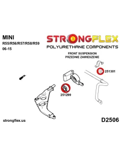 251299A: Front control arm bush SPORT 2