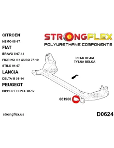 061966B: Rear beam bush 67,5mm 2