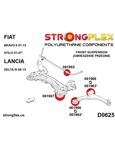 061963A: Front control arm – front bush SPORT