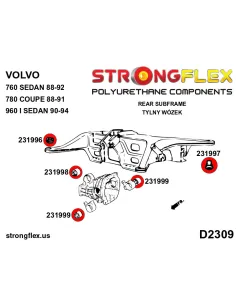 231999B: Rear diff mount - rear bush 2