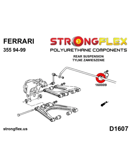 160009A: Front / rear anti roll bar bush SPORT