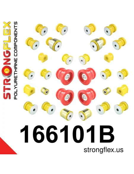 166101B: Full suspension polyurethane bush kit