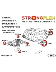 166104B: Rear subframe bush kit 2