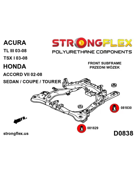 081830A: Front subframe – rear bush SPORT