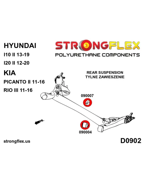 090004A: Rear beam bush SPORT