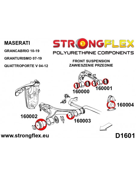 160004A: Front anti roll bar bush SPORT