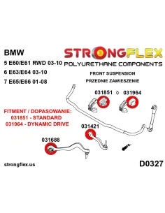 036091A: Front suspension bush kit SPORT 2