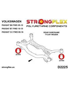 221954B: Rear subframe – rear bush 2