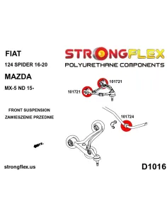 101721A: Front upper arm bush SPORT 2