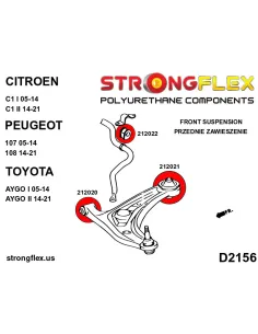 212022A: Front anti roll bar bush SPORT 2