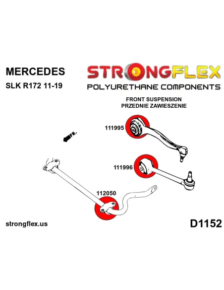 116279A: Front suspension bush kit SPORT