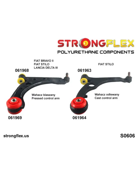 061969B: Front control arm – rear bush