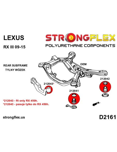212041B: Rear subframe - front bush