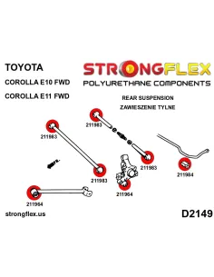 216276A: Rear suspension bush kit SPORT 2