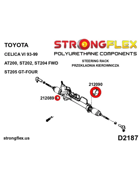 216278A: Full suspension bush kit SPORT