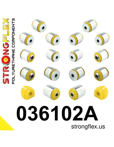 036102A: Rear suspension bush kit SPORT