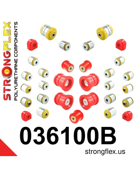 036100B: Full suspension polyurethane bush kit
