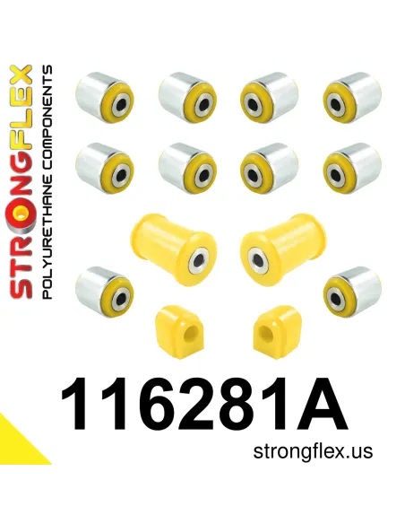 116281A: Rear suspension bush kit SPORT