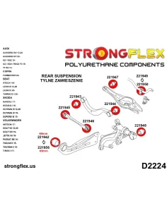 221956A: Trailing arm – front bush 65mm SPORT 2