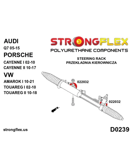 022032B: Steering rack bush