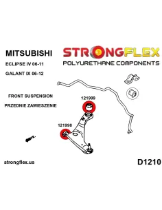 121999A: Front control arm – rear bush SPORT 2