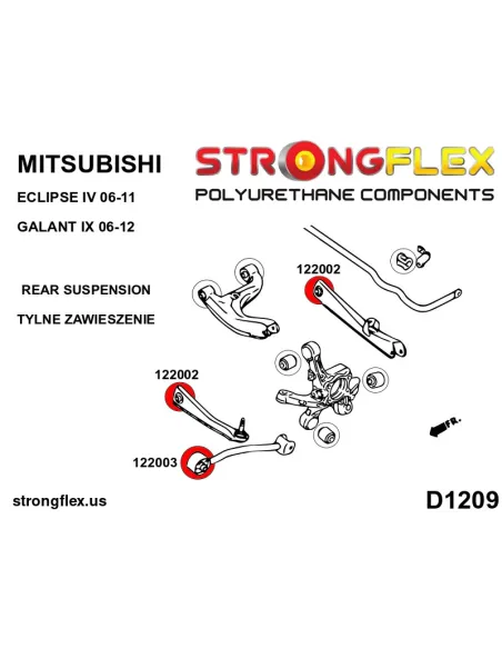 122002B: Rear lower arm - inner bushing