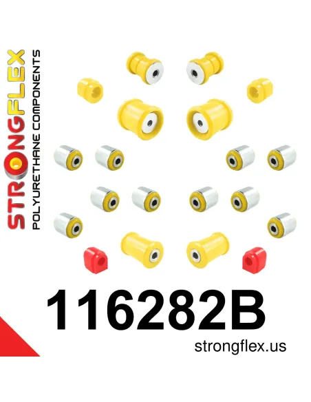 116282B: Full suspension polyurethane bush kit