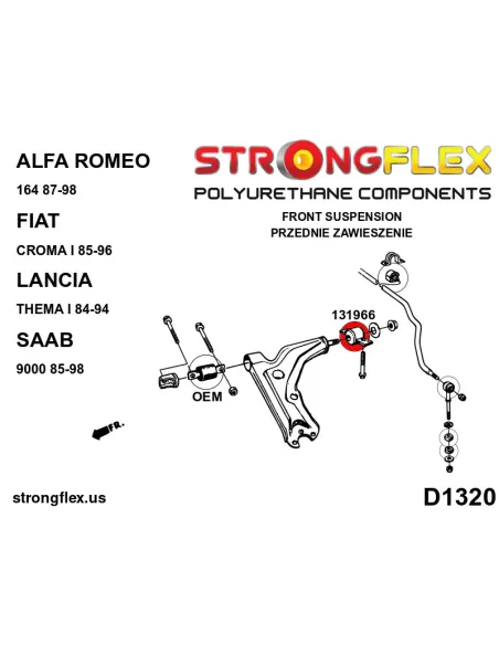 131966B: Front control arm – rear bush