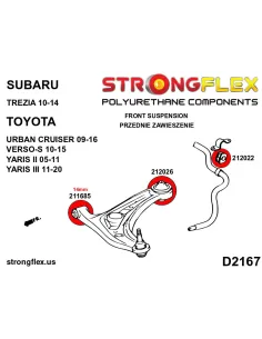 212026B: Front control arm – rear bush 2