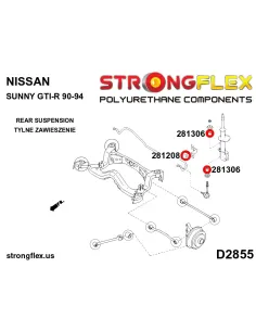 216237B: Front suspension bush kit 2