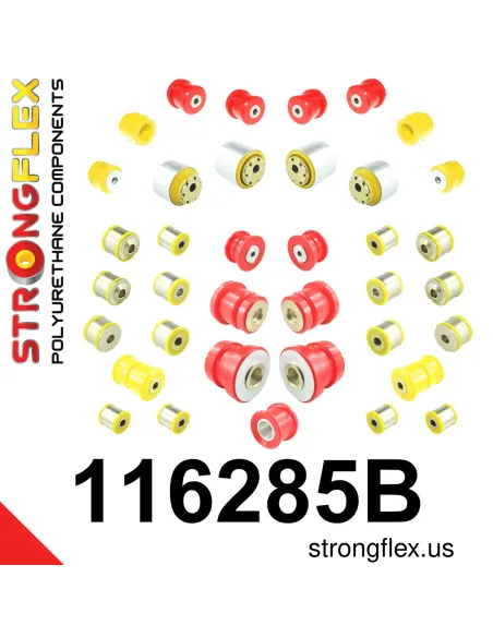 116285B: Full suspension polyurethane bush kit RWD