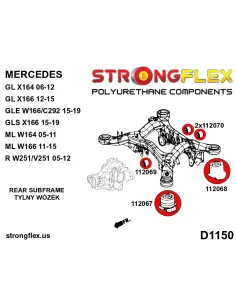 112068A: Rear crossmember – rear bush SPORT 2