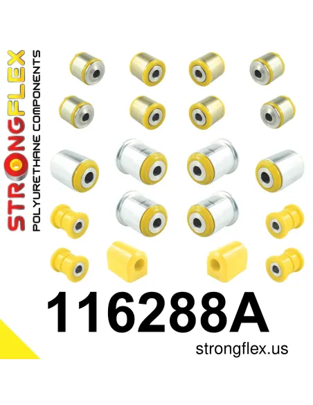 116288A: Rear suspension bush kit SPORT