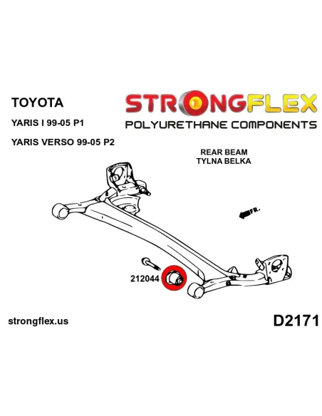 216283B: Suspension bush kit front and rear