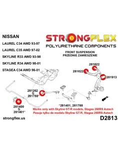 286212A: Front suspension bush kit SPORT 2