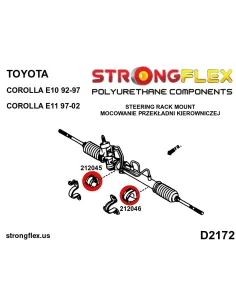 212045A: Steering rack bush SPORT 2