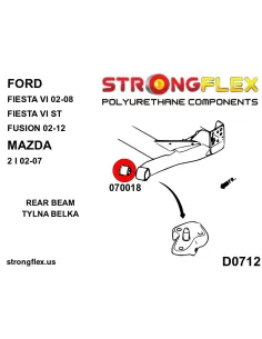 070018B: Rear beam bush 2