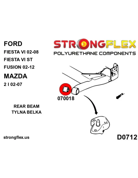 070018B: Rear beam bush